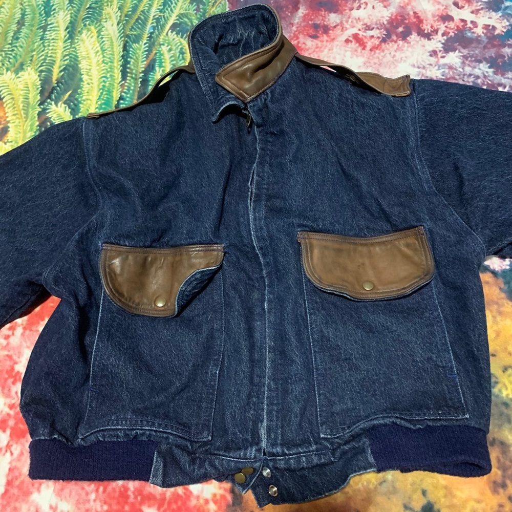 Vintage Denim Bomber